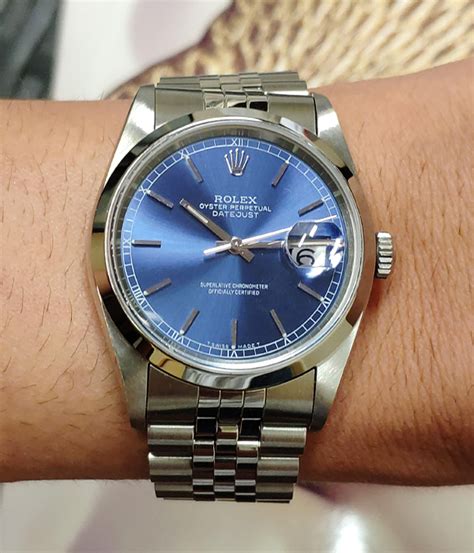 offerte rolex datejust acciio seminuovo quadrante blu da 36|Orologi Rolex Datejust 36 usati su Chrono24.